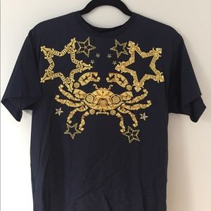 Versace Collection Cancer Silk Paneled T-shirt